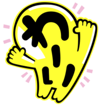 Creature of onomatopoeic space sticker #1125890