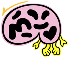 Creature of onomatopoeic space sticker #1125898