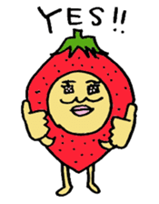 Strawberry uncle sticker #1125993