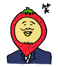 Strawberry uncle sticker #1125996