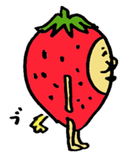 Strawberry uncle sticker #1125997