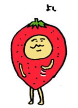 Strawberry uncle sticker #1126005