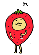 Strawberry uncle sticker #1126005