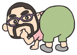 Higemeganekun sticker #1126155