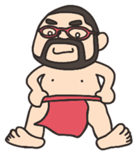 Higemeganekun sticker #1126172