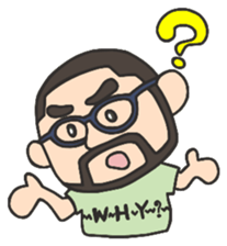 Higemeganekun sticker #1126174