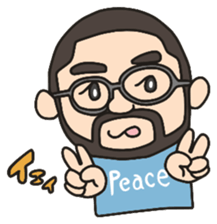 Higemeganekun sticker #1126177