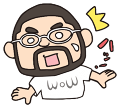 Higemeganekun sticker #1126184