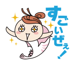 Toyama-ben Sticker "Kitokito Family" sticker #1126227