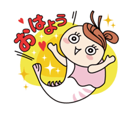 Toyama-ben Sticker "Kitokito Family" sticker #1126260