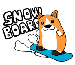 Corgi Sticker(part2,winter) sticker #1126866