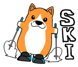Corgi Sticker(part2,winter) sticker #1126867