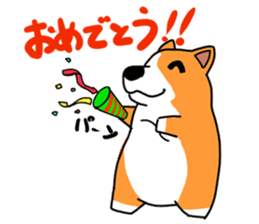 Corgi Sticker(part2,winter) sticker #1126900