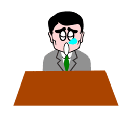 A useless office worker sticker #1126915