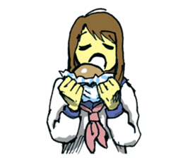 japanese school girl ! sticker #1128452