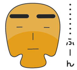 An expressionless reply sticker #1128628
