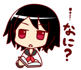 Taciturn girl Sticker sticker #1129387