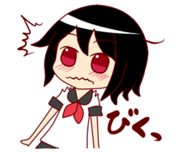 Taciturn girl Sticker sticker #1129413