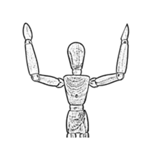 Version there is no drawing doll words sticker #1129740