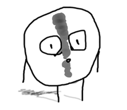 Surrealism boy sticker #1130070