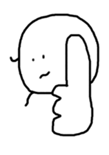 Surrealism boy sticker #1130084