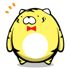 round Tiger sticker #1130114