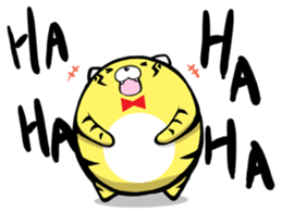 round Tiger sticker #1130127