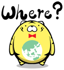 round Tiger sticker #1130140