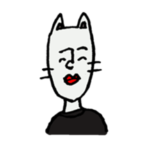 man cat sticker #1130270