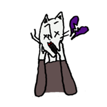 man cat sticker #1130293