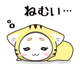 hood cat and rabbit sticker #1131436