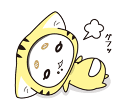 hood cat and rabbit sticker #1131451