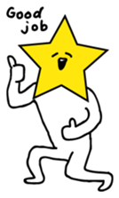 Hosshi- of leisurely English version sticker #1132029