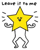 Hosshi- of leisurely English version sticker #1132037