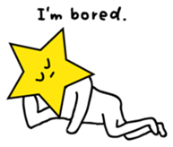 Hosshi- of leisurely English version sticker #1132038