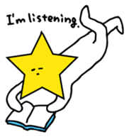 Hosshi- of leisurely English version sticker #1132040