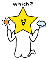 Hosshi- of leisurely English version sticker #1132042