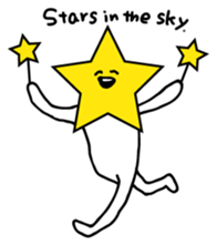 Hosshi- of leisurely English version sticker #1132044