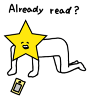 Hosshi- of leisurely English version sticker #1132046