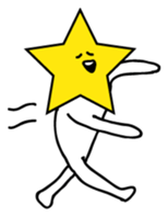 Hosshi- of leisurely English version sticker #1132049