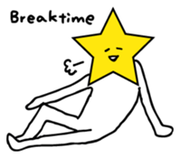 Hosshi- of leisurely English version sticker #1132050