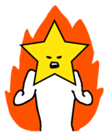 Hosshi- of leisurely English version sticker #1132053