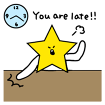 Hosshi- of leisurely English version sticker #1132059