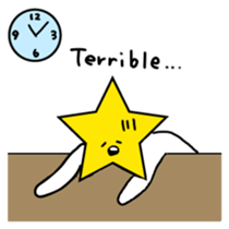 Hosshi- of leisurely English version sticker #1132060