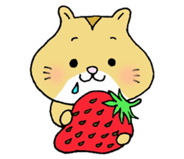 Very very cute hamster sticker #1132071