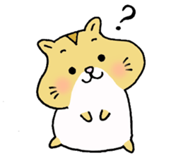 Very very cute hamster sticker #1132087