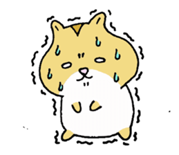 Very very cute hamster sticker #1132091
