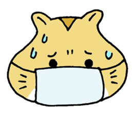 Very very cute hamster sticker #1132093