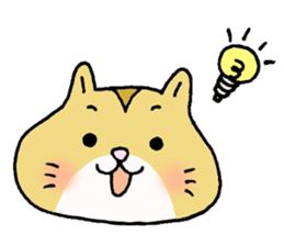 Very very cute hamster sticker #1132095