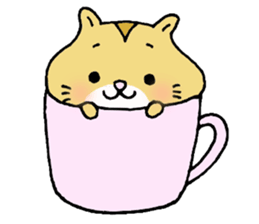 Very very cute hamster sticker #1132097